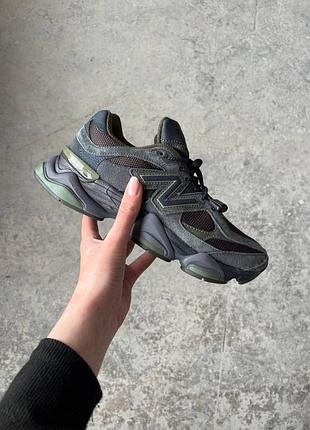 New balance 9060 grey brown кросівки