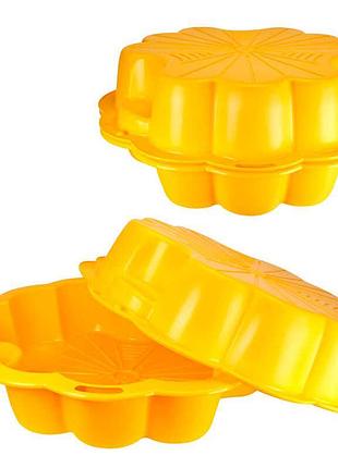Гр набор для игры с песком «цветок-маргаритка» 2 части 2183 (1) technok toys, 107x107x20 см