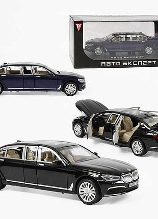 Металева колекційна машина rs-61337 (24) «авто експерт», 2 кольори, звук, світло, інерційний механізм, відкриваються двері,