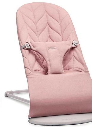 Кресло–шезлонг babybjorn balance bliss woven petal quilt dusty pink