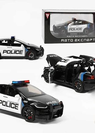 Мініатюрний електромобіль rs-21433 «авто експерт», з відкривними дверима, світловими ефектами, інерцією, 1:24