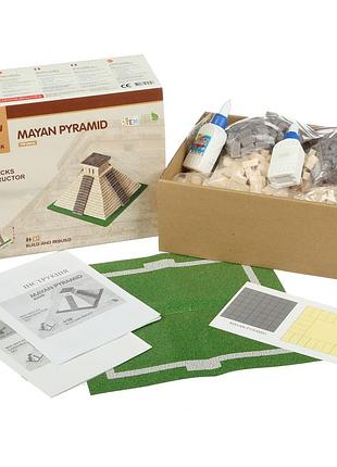 Керамический конструктор из мини кирпичиков пирамида 3