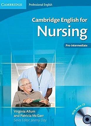 Книга для вивчення англійської мови. cambridge english for nursing pre-intermediate sb