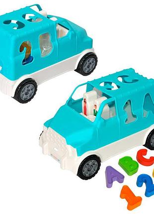 Игра автомобиль 'smart wheels' сортер 6 элементов (бирюзовый) 40062 'tigres'