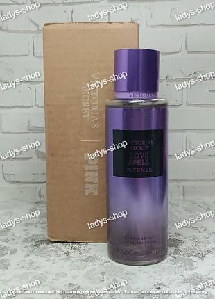 Оригинал сша 100%. спрей для тела victoria`s secret love spell intense 250 мл.