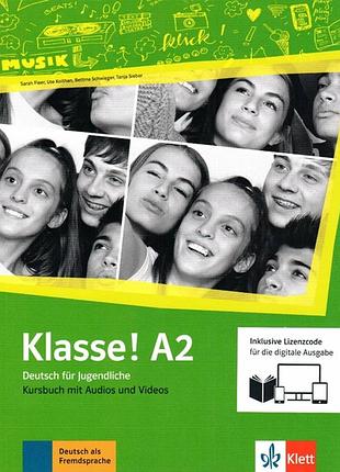 Книга для вивчення німецької мови. klasse! a2 kursbuch