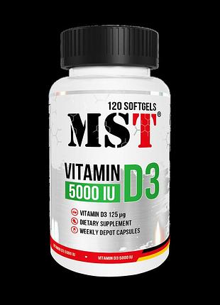 Mst vitamin d3 – 5000 iu витамин д3, 120 капсул