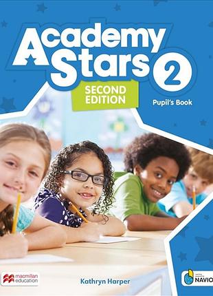 Книга для вивчення англійської мови. academy stars second edition level 2 pb with navio app and digital