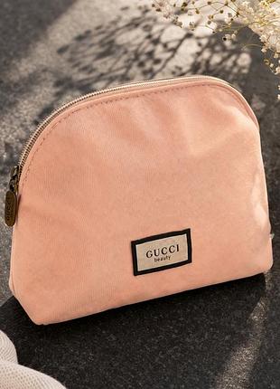 Gucci beauty косметичка (оригінал) нова персикова нюдова