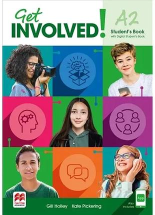 Книга для вивчення англійської мови. get involved! for ukraine a2 student's book with digital