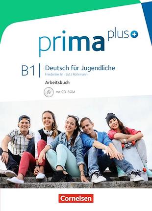 Книга для вивчення німецької мови.prima plus b1 arbeitsbuch mit cd-rom