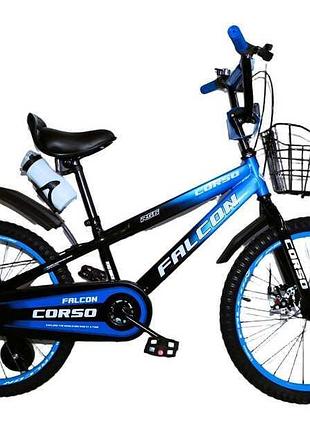 Велосипед 2-х колесный 20" corso falcon fc-20456 для юных гонщиков