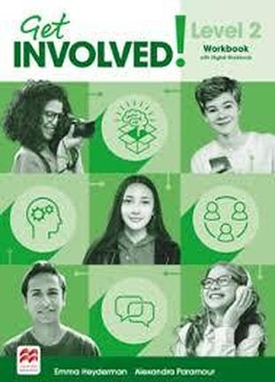 Книга для вивчення англійської мови. get involved for ukraine 2 workbook with digital