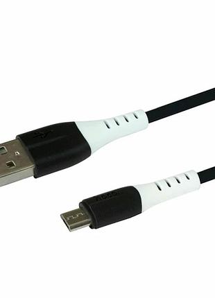 Кабель usb micro 1 м 2.4 а чорний hoco x82 для заряджання та передавання даних