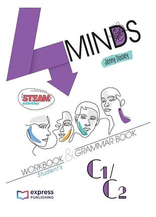 Книга для вивчення англійської мови. 4minds c1/c2 workbook & grammar + digibooks app
