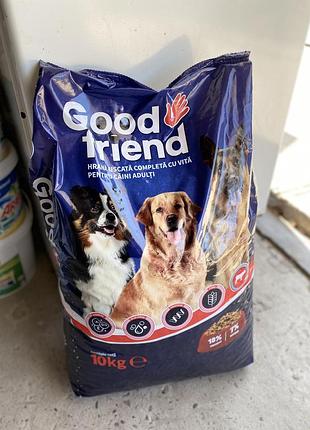 Сухий корм для собак good friend з яловичиною, 10 кг