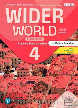 Англійська мова. wider world 2nd ed for ukraine 4 sb+ebook with op
