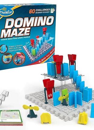 Игра головоломка домино лабиринт domino maze thinkfun
