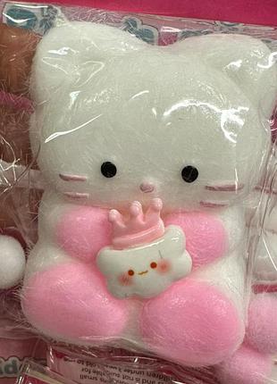 Сквіш мякий антистрес hello kitty білого кольору , іграшка антистрес