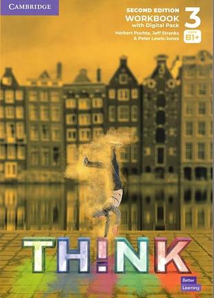 Англійська мова. think 2nd edition 3 (b1+): workbook with digital pack