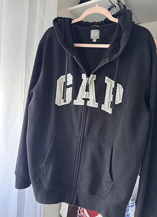 Зіп кофта чорна gap
