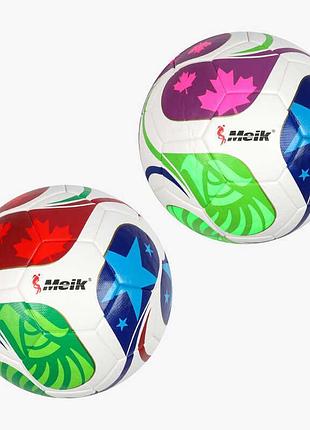 Детский игровой мяч с 76403 (48) 2 вида, вес 320-340 г, материал tpu, резиновая камера, размер №5, микс