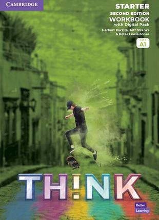 Англійська мова. think 2ed starter workbook with digital pack