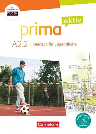 Книга для вивчення німецької мови. prima aktiv a2/2 kursbuch inkl. pageplayer app