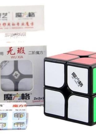 Кубик рубика 2х2 без магнитов qiyi wuxia 2x2 black