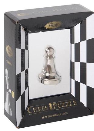 Металлическая головоломка пешка chess puzzles pawn silver