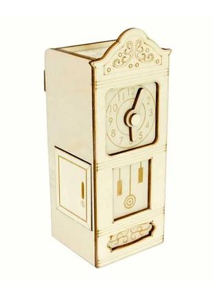 Головоломка дерев'яна квест-бокс grandfather clock secret escape box старовинний годинник