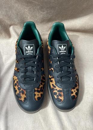 Adidas samba og black green leopard — цена 3500 грн в каталоге