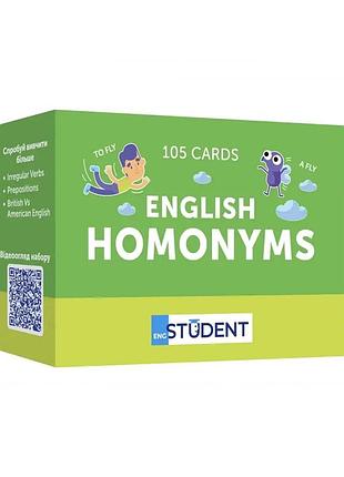 Картки для вивчення англійських слів english homonyms 105 карток