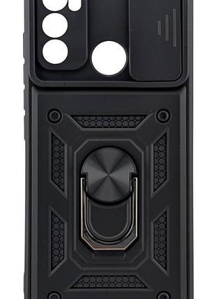 Чохол armored ring для motorola g60 протиударний із підставкою кільце чорний