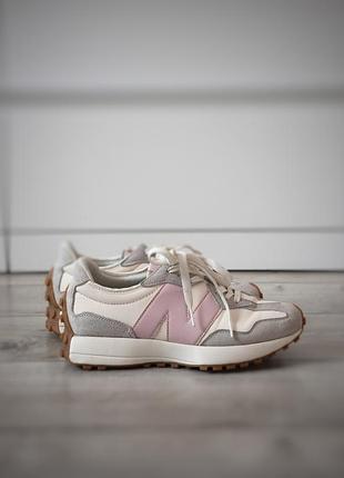 Кросівки сірі з рожевим new balance 327