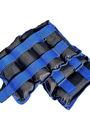 Утяжелители-манжеты для рук и ног 2x2,0 кг g8833-4bl tia-sport