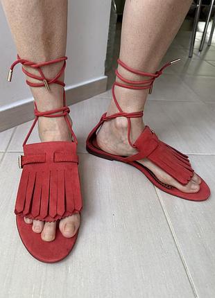 Продам замшеві босоніжки дорогого бренду santoni