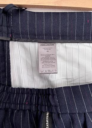 Французькі штани zadig & voltaire з лампасами, віскоза 8