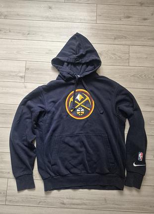 Худи синего цвета nike nba denver nuggets р.s-l