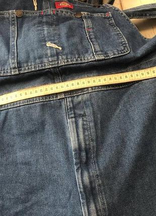 Джинсовый комбинезон dickies men's denim bib overalls 7