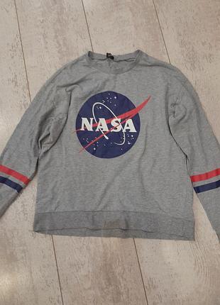 Стильная кофта свитшот nasa лонгслив