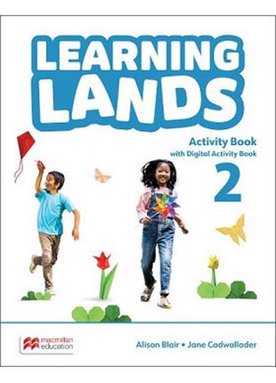 Книга для вивчення англійської мови. learning lands level 2 activity book with digital