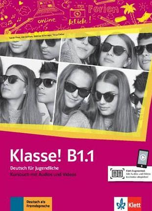 Німецька мова. klasse! b1.1 kursbuch mit audio und video