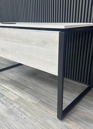 Офісний письмовий стіл loft details ks сосна лофт, чорний, 160 см