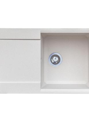 Мойка гранитная stella new 78х50 белая ( а0035862 )