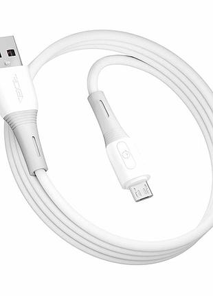 Кабель usb ridea rc-si35 micro 3a 1м белый силиконовый для зарядки и передачи данных