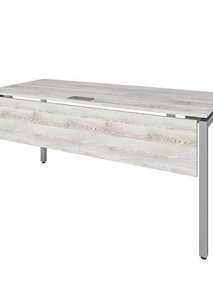 Офисный письменный стол loft details кp120 с царгой дуб крафт золотой серый метал 40*40 120 см, сосна лофт, 18