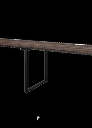 Офисный письменный стол loft details k135 double 270 см венге вінтаж, чорний, 18