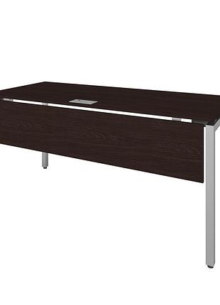 Офисный письменный стол loft details кp120 с царгой дуб крафт золотой серый метал 40*40 200 см, венге магія, 36