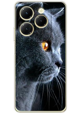 Чехол силиконовый с картинкой на infinix hot 40 (британский кот)